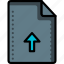 arrow, file, files, folders, up, upload 