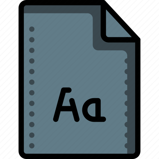 Extension, file, files, folders, font, type, typeface icon - Download on Iconfinder