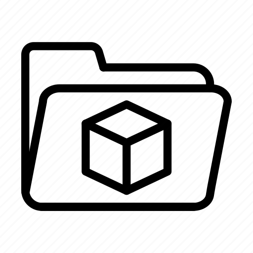 Cube, folder, box, data, shape icon - Download on Iconfinder