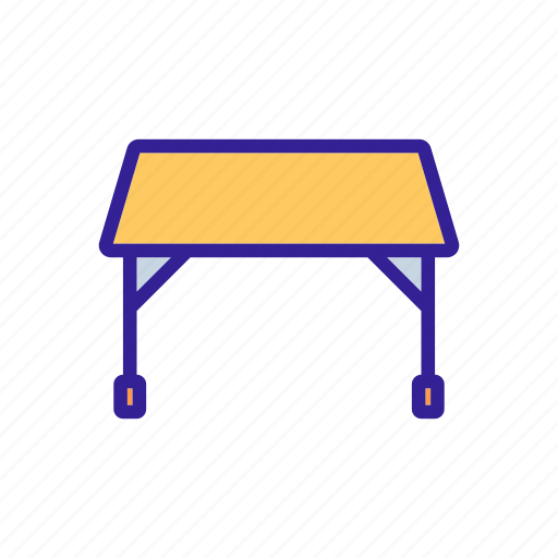 Folding, furniture, garden, table, top, view, wooden icon - Download on Iconfinder