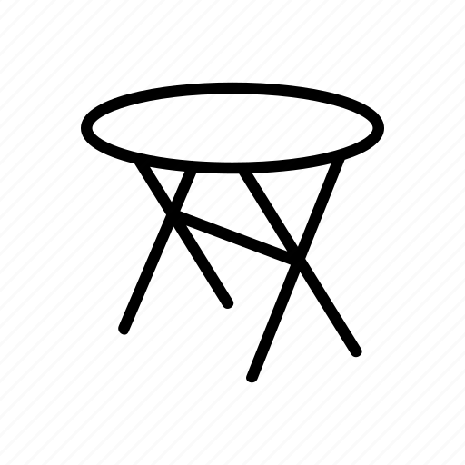 Armchair, cross, folding, furniture, legged, round, table icon - Download on Iconfinder