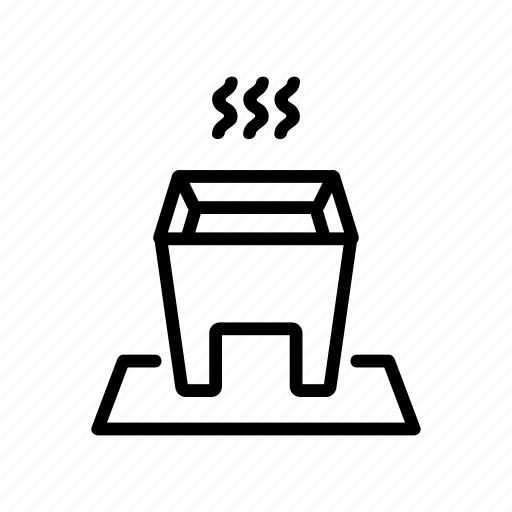 Cooking, device, equipment, fondue, hot, legs, steady icon - Download on Iconfinder