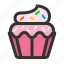 birthday, cake, cupcake, dessert 