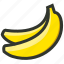 banana, bananas, fruit, natural, nutrition 