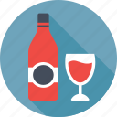 alcohol, beer bottle, drink, wine, wine glass