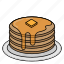 cake, dessert, food, pancake 