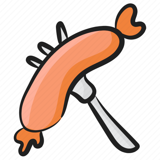 Fast food, frankfurter, hotdog, junk food, sausage icon - Download on Iconfinder