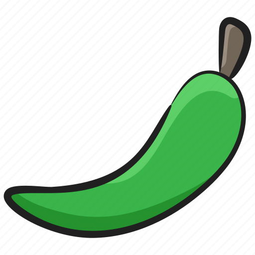 Chili pepper, chilli, green chili, hot chili, vegetable icon - Download on Iconfinder