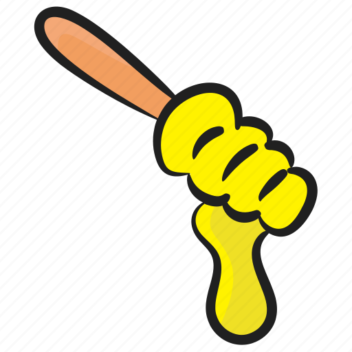 Honey dipper, honey dripping, honey drizzler, honey pouring, honey serving icon - Download on Iconfinder