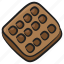 bakery food, biscuit, cookie, snack, waffle 