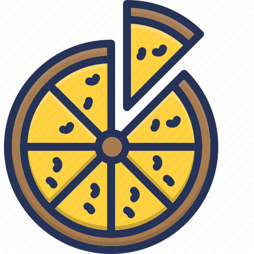 Cut, eat, food, of, piece, pizza icon - Download on Iconfinder