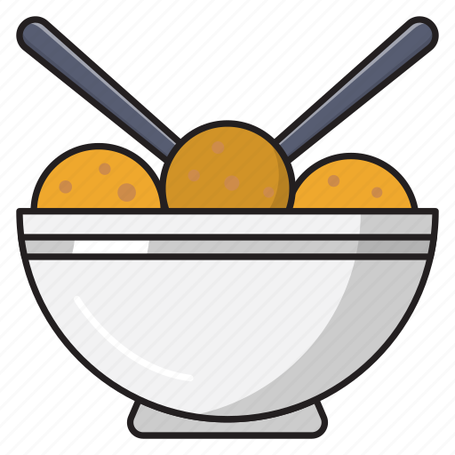 Bowl, eat, food, snack, spoon icon - Download on Iconfinder