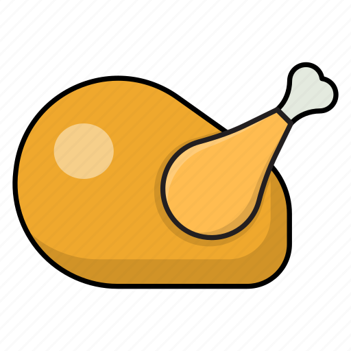 Chicken, eat, food, legpiece, meal icon - Download on Iconfinder