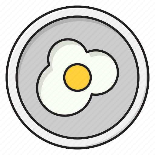Breakfast, egg, fried, omelette, yolk icon - Download on Iconfinder