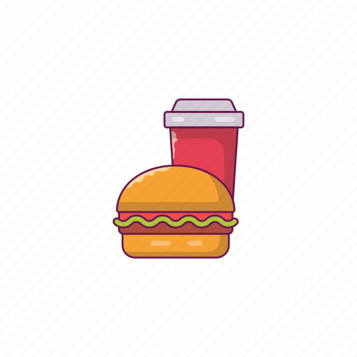 Burger, colddrink, fastfood, hamburger, snack icon - Download on Iconfinder