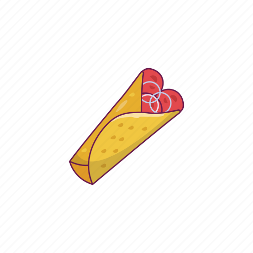 Fastfood, lunch, paratharoll, shawarma, spicy icon - Download on Iconfinder