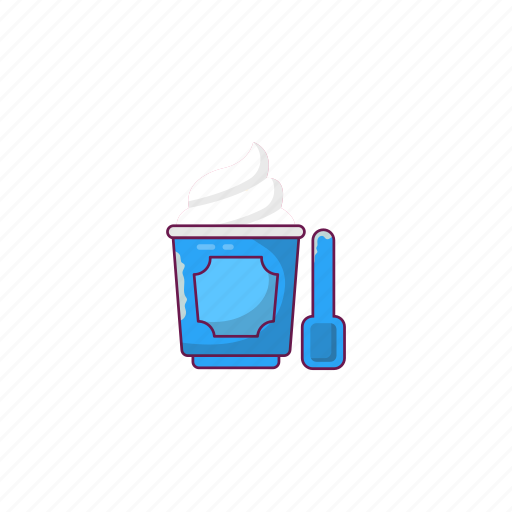 Cup, food, icecream, spoon, sweets icon - Download on Iconfinder