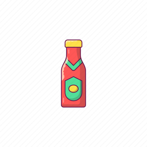 Bottle, ketchup, sauce, spicy, tomato icon - Download on Iconfinder