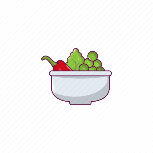 Bowl, chili, food, salad, vegetable icon - Download on Iconfinder