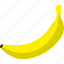 banana, fruit, yellow 