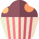 muffin, cupcake, dessert, pastry, snack