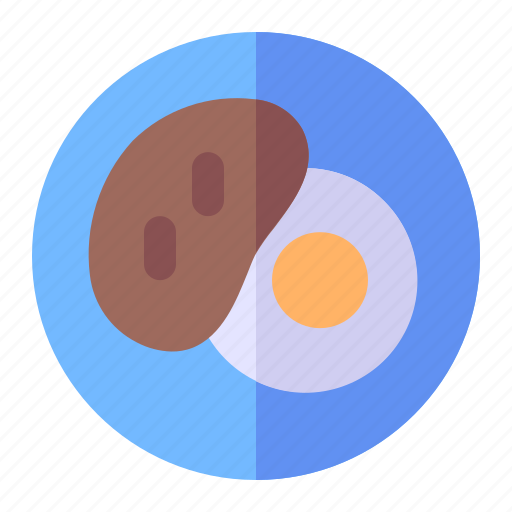 Breakfast, meal, morning, plate, egg icon - Download on Iconfinder
