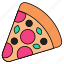 pizza slice, cuisine, fast food, junk food, edible 
