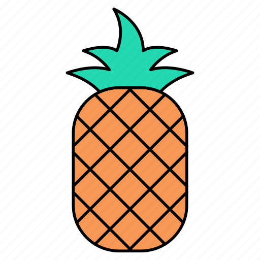 Pineapple, fruit, edible, nutritious diet, healthy diet icon - Download on Iconfinder