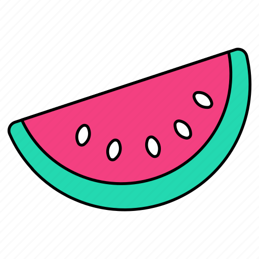 Watermelon, watermelon slice, fruit, edible, nutritious diet icon - Download on Iconfinder