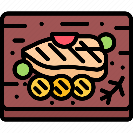 Chicken, breast, potato, food, restaurant, cooking icon - Download on Iconfinder
