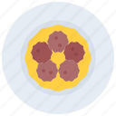 meat, meatballs, plate, food, restaurant, cooking