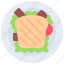 sandwich, plate, food, restaurant, cooking 