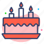 cake, birthday, dessert, food, bakery 