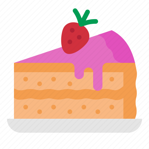 Cake, dessert, sweet, food, strawberry icon - Download on Iconfinder