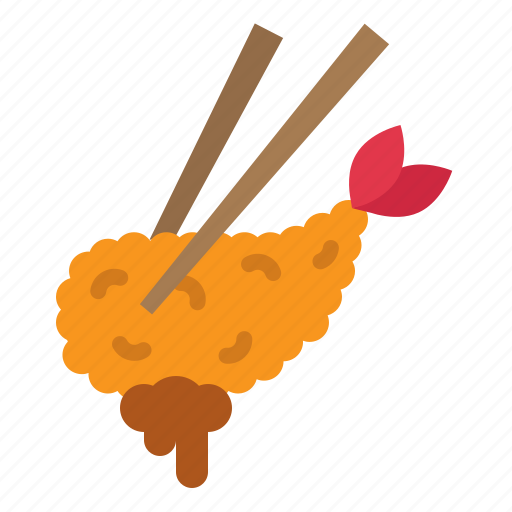 Fried, shrimp, tempura, japanese, food icon - Download on Iconfinder