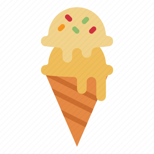 Ice, cream, cone, dessert, sweet icon - Download on Iconfinder