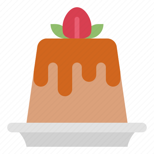 Pudding, food, custard, caramel, dessert icon - Download on Iconfinder