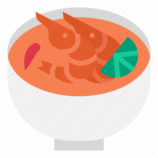 Tom, yum, kung, shrimps, soup icon - Download on Iconfinder
