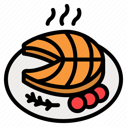 Fish, steak, food, meal, salmon icon - Download on Iconfinder