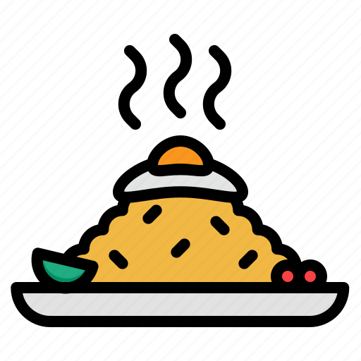 Fried, rice, egg, food, restaurant icon - Download on Iconfinder