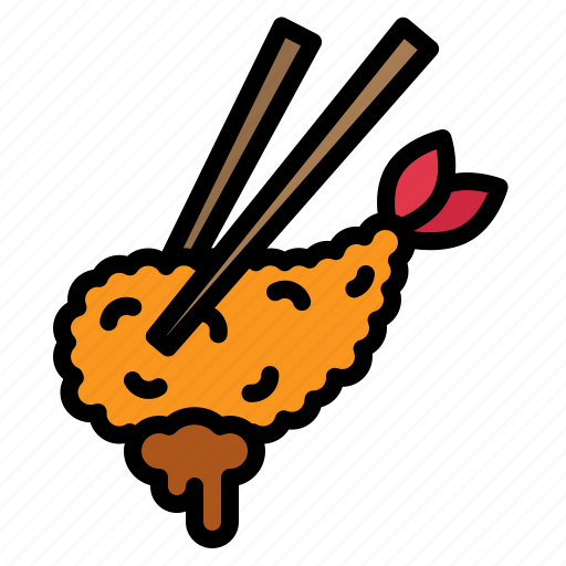 Fried, shrimp, tempura, japanese, food icon - Download on Iconfinder
