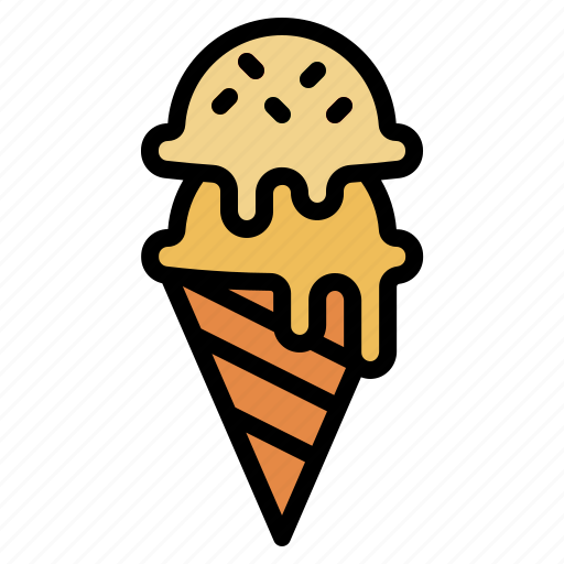 Ice, cream, cone, dessert, sweet icon - Download on Iconfinder