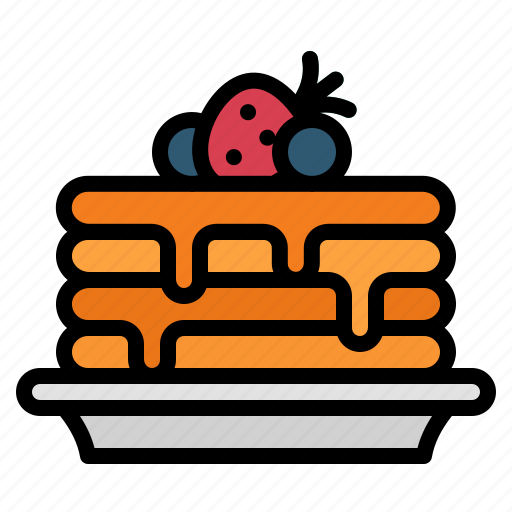 Pancake, food, dessert, syrup, sweet icon - Download on Iconfinder