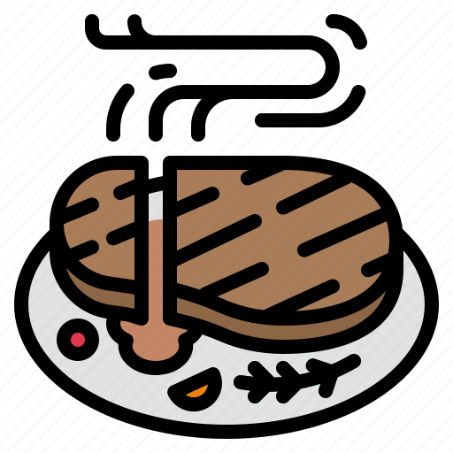 Steak, food, meal, slice, restaurant icon - Download on Iconfinder