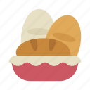bread, baker, bakery, kitchen, breakfast, cake, pastry, sweet, food, toast, sandwich