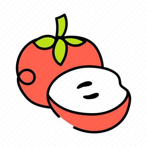 Malus, red apple, fresh fruit, healthy food, organic diet icon - Download on Iconfinder