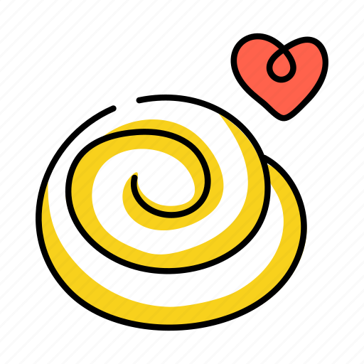 Swirl cookie, swirl biscuit, swirl cracker, bakery food, spiral cookie icon - Download on Iconfinder