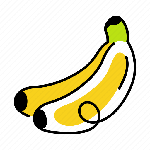 Fresh fruit, bananas, musaceae, organic food, nutrition icon - Download on Iconfinder