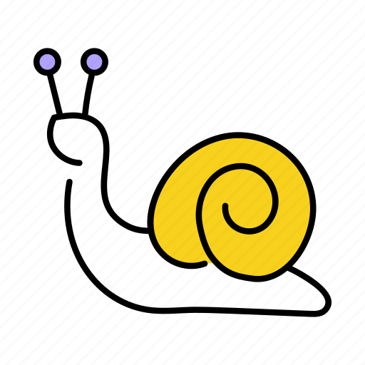 Gastropod, snail, crawling animal, slug animal, phylum mollusca icon - Download on Iconfinder