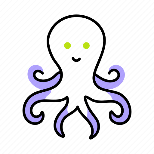 Octopus, sea creature, sea animal, seafood, aquatic animal icon - Download on Iconfinder